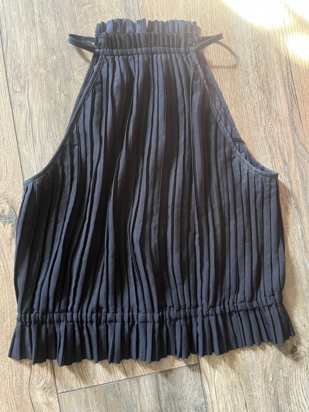 Banana republic navy Pleated Halter Neck Crop Top